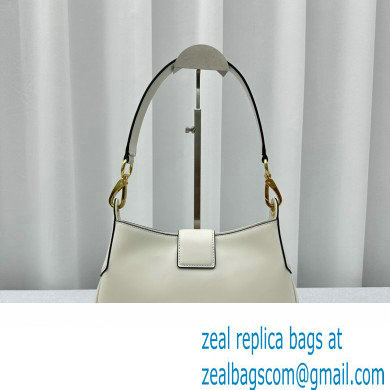 Miu Miu Leather Hobo bag 5BC151 White 2023 - Click Image to Close