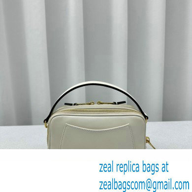 Miu Miu Leather shoulder bag 5BH229 White 2024 - Click Image to Close