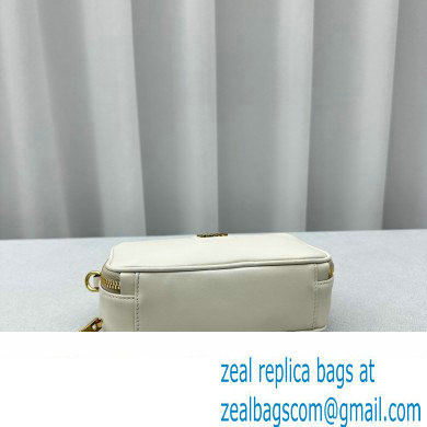 Miu Miu Leather shoulder bag 5BH229 White 2024 - Click Image to Close