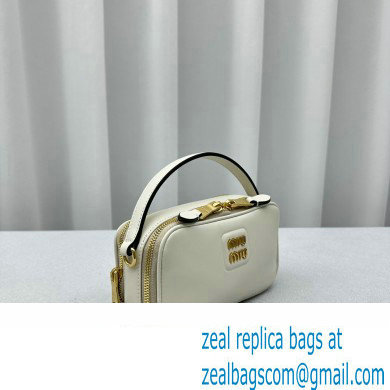 Miu Miu Leather shoulder bag 5BH229 White 2024