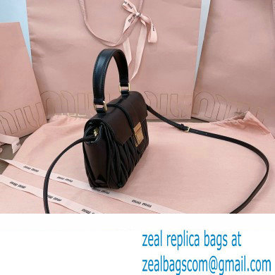 Miu Miu Matelasse nappa leather Mini Bag 5BP083 Black - Click Image to Close