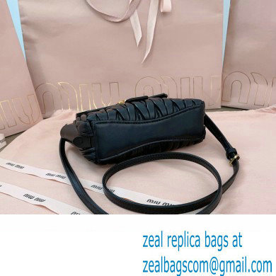 Miu Miu Matelasse nappa leather Mini Bag 5BP083 Black - Click Image to Close