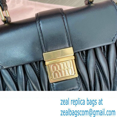 Miu Miu Matelasse nappa leather Mini Bag 5BP083 Black