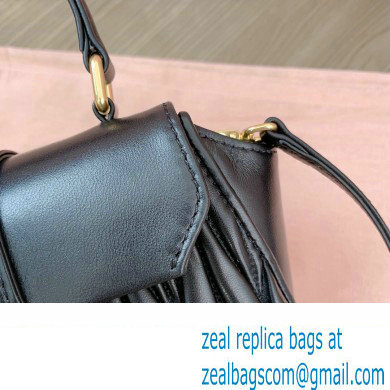 Miu Miu Matelasse nappa leather Mini Bag 5BP083 Black