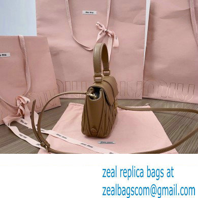 Miu Miu Matelasse nappa leather Mini Bag 5BP083 Brown