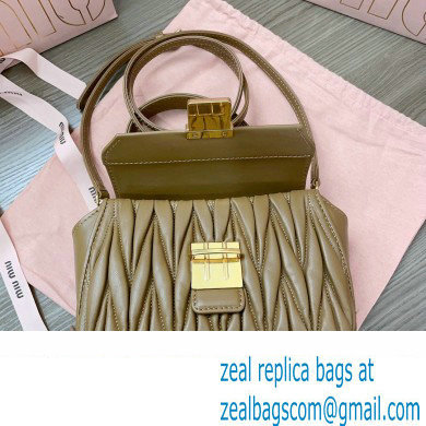 Miu Miu Matelasse nappa leather Mini Bag 5BP083 Brown
