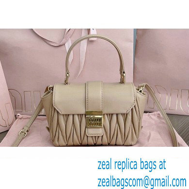 Miu Miu Matelasse nappa leather Mini Bag 5BP083 Nude