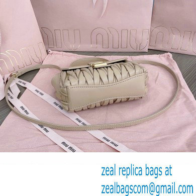 Miu Miu Matelasse nappa leather Mini Bag 5BP083 Nude