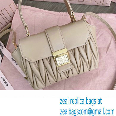 Miu Miu Matelasse nappa leather Mini Bag 5BP083 Nude