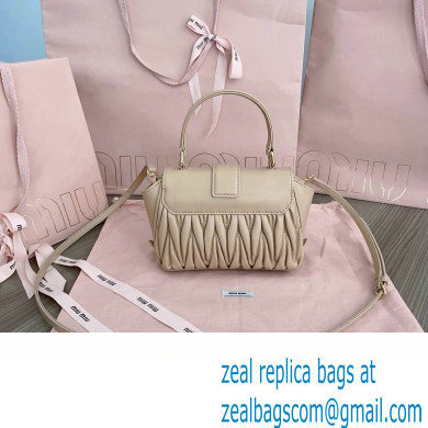 Miu Miu Matelasse nappa leather Mini Bag 5BP083 Nude