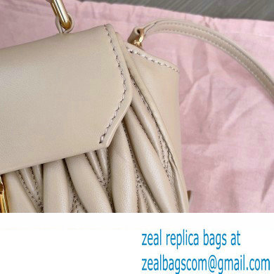 Miu Miu Matelasse nappa leather Mini Bag 5BP083 Nude