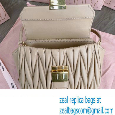 Miu Miu Matelasse nappa leather Mini Bag 5BP083 Nude