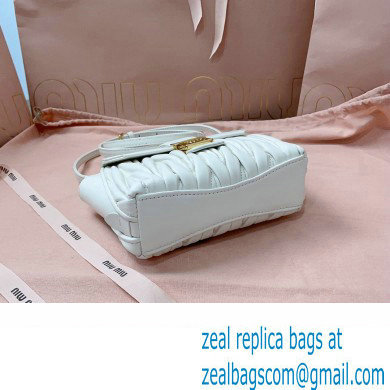 Miu Miu Matelasse nappa leather Mini Bag 5BP083 White