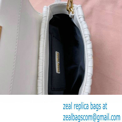 Miu Miu Matelasse nappa leather Mini Bag 5BP083 White