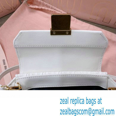 Miu Miu Matelasse nappa leather Mini Bag 5BP083 White - Click Image to Close