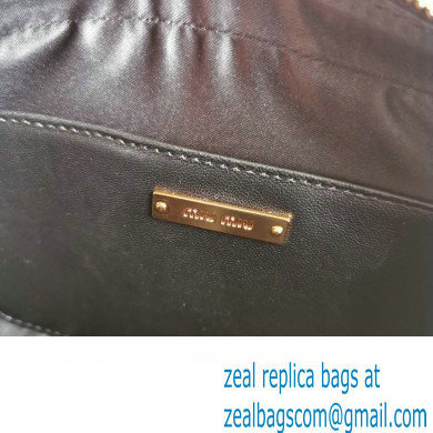 Miu Miu Matelasse nappa leather Shoulder bag 5BH118B Black