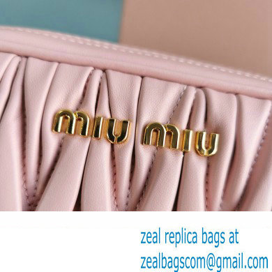 Miu Miu Matelasse nappa leather Shoulder bag 5BH118B Pink - Click Image to Close