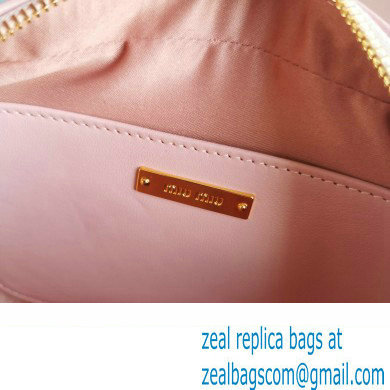 Miu Miu Matelasse nappa leather Shoulder bag 5BH118B Pink - Click Image to Close