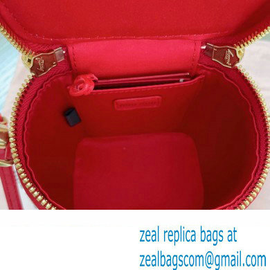 Miu Miu Matelasse nappa leather micro bag 5NR018 Red 2024
