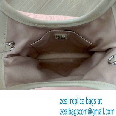 Miu Miu Satin handbag with synthetic crystals 5BA281 Beige 2024 - Click Image to Close