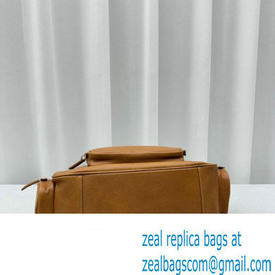 Miu Miu leather Pocket Tote bag 5677 Brown 2024