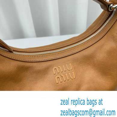 Miu Miu leather Pocket Tote bag 5677 Brown 2024 - Click Image to Close