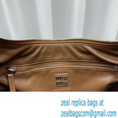 Miu Miu leather Pocket Tote bag 5677 Brown 2024 - Click Image to Close