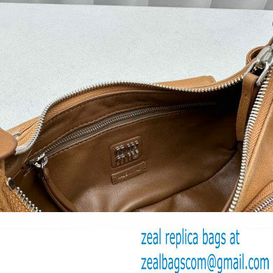 Miu Miu leather Pocket bag 5BC146 Brown 2024 - Click Image to Close