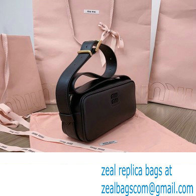 Miu Miu leather shoulder bag 5BC158 Black - Click Image to Close