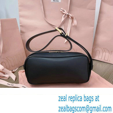 Miu Miu leather shoulder bag 5BC158 Black
