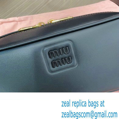 Miu Miu leather shoulder bag 5BC158 Black - Click Image to Close