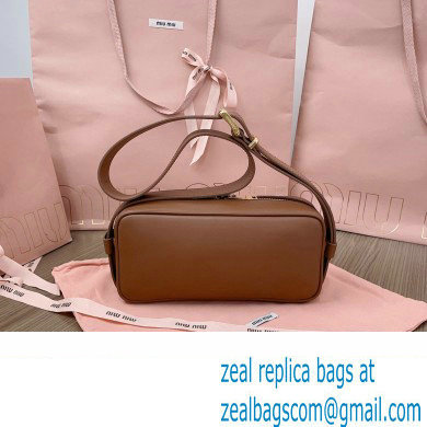 Miu Miu leather shoulder bag 5BC158 Brown