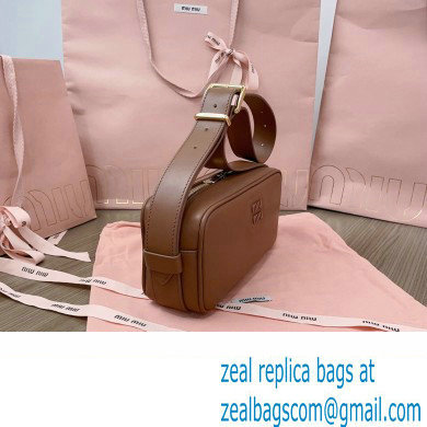 Miu Miu leather shoulder bag 5BC158 Brown