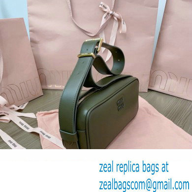 Miu Miu leather shoulder bag 5BC158 Green