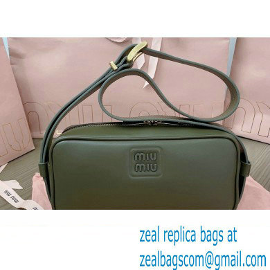 Miu Miu leather shoulder bag 5BC158 Green