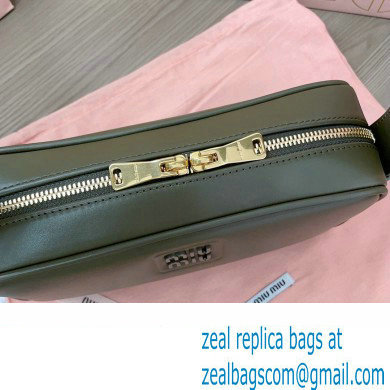 Miu Miu leather shoulder bag 5BC158 Green