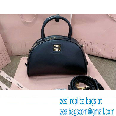 Miu Miu leather top-handle bag 5BB157 Black