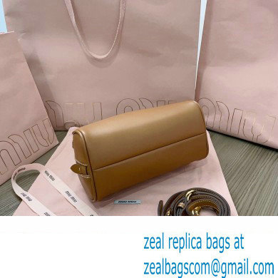 Miu Miu leather top-handle bag 5BB157 Brown