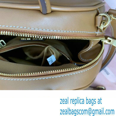 Miu Miu leather top-handle bag 5BB157 Brown