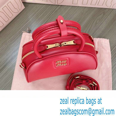 Miu Miu leather top-handle bag 5BB157 Red