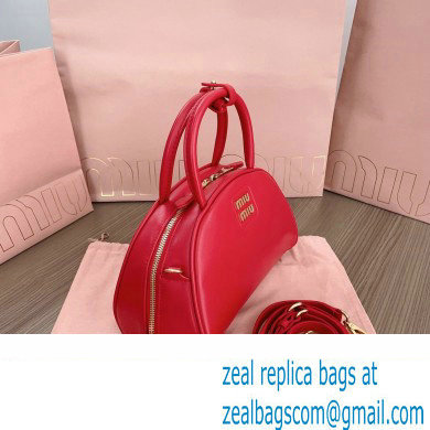 Miu Miu leather top-handle bag 5BB157 Red