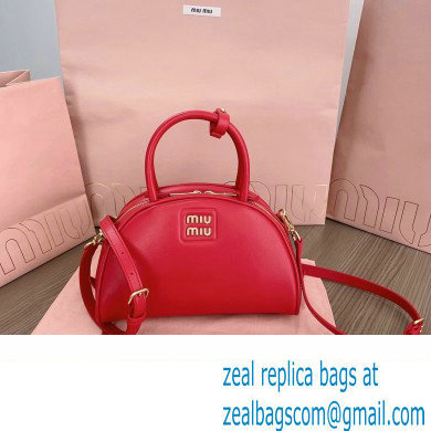 Miu Miu leather top-handle bag 5BB157 Red