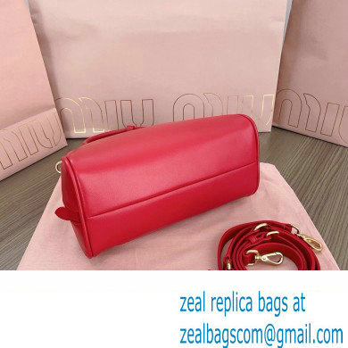 Miu Miu leather top-handle bag 5BB157 Red