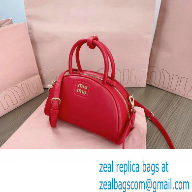 Miu Miu leather top-handle bag 5BB157 Red