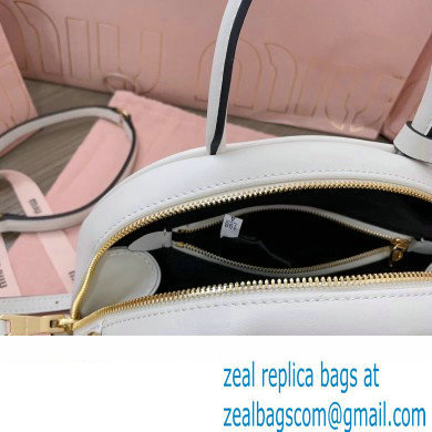 Miu Miu leather top-handle bag 5BB157 White