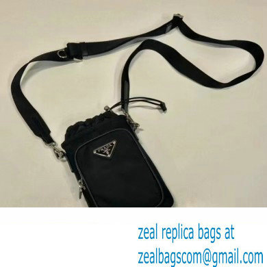 PRADA BLACK Re-Nylon smartphone case 2ZH155 2023