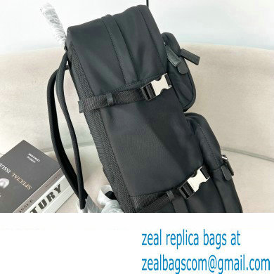 PRADA Re-Nylon and Saffiano leather backpack black 2VZ101 2023
