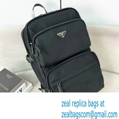 PRADA Re-Nylon and Saffiano leather backpack black 2VZ101 2023