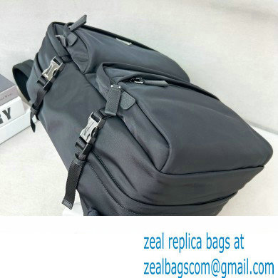 PRADA Re-Nylon and Saffiano leather backpack black 2VZ101 2023 - Click Image to Close