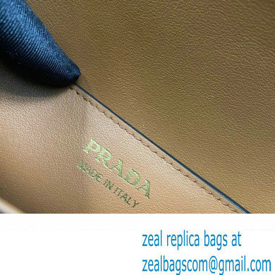 Prada Brushed leather shoulder bag 1BD339 Brown 2024